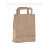 Wholesale BROWN han. PAPER BAGS 22x11x25 cm - MED 250