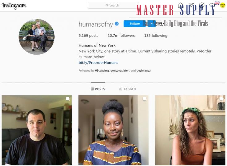 Humans of NY 10.7m followers