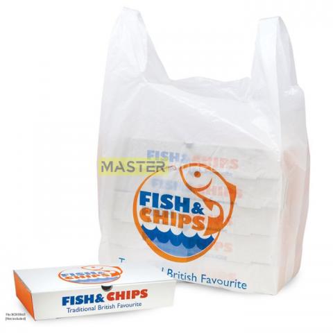 VEST PLASTIC FISH AND CHIPS BAGS 2000