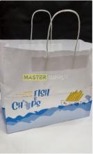 LRG PAPER TWSTD HANDLE FISH CHIPS BAGS 125